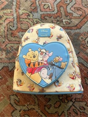 Loungefly Winnie the Pooh Blue Heart Mini Backpack